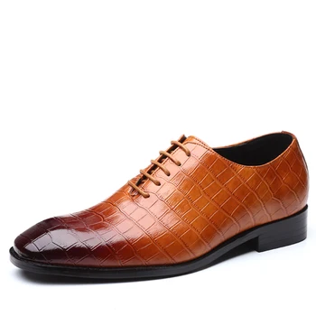 Muži Šaty Topánky Formálne Svadby Kožené Topánky Business Bežné Kancelárske Mužov Topánky Oxfords