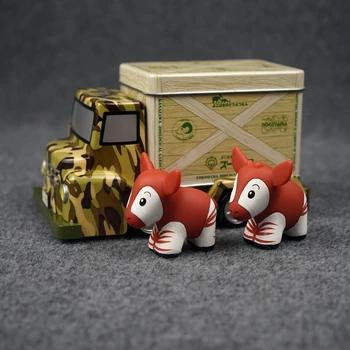 Detská hračka zoo zvierat prepravca cartoon zvierat okapi