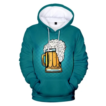 Móda 3D Pivo hoodies muži/ženy s Kapucňou, Mikina s Kapucňou Mens Získať Spolu Pijú Pivo, Tepláky Zábavné Polluvers Hip Hop Hoody