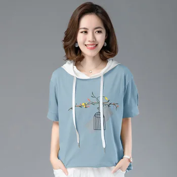 žena oblečenie tričko ženy grafické t košele tričko Mikrovlákna Spandex Krátke Broadcloth Pevné