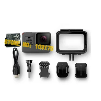 95% Nový, Originálny Súbor Pôvodný Pre GoPro Hero 5 Black 4K Akčná Kamera HD Videokamera+Batéria+Ochrana rámu