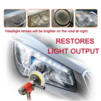 Visbella Auto Svetlomet opravu, obnovu svetlometov leštiaca Obnovení agent jasné biele pre Toyota Cleaner svetlometov ručného Náradia