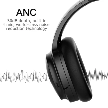 Cowin SE7 Aktívnym Potlačením Hluku Bezdrôtové Bluetooth Slúchadlá Skladacia Over-ear Prenosný Headset pre telefóny, hudobné apt-x