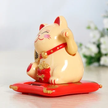 Máva Rukami Šťastie Mačka Bohatstvo, Šťastie Mačka Ornament pre Domáce Kancelárie Pokladňa Počítadlo Dekor AUG889
