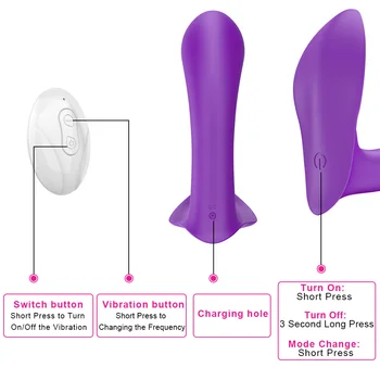 OLO 10 Rýchlosť Diaľkové Ovládanie Nositeľné Dildo Vibrátor sexuálnu Hračku pre Ženy Klitoris, Vagina Stimulovať Žena Masturbator Nohavičky Vibrátor