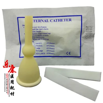 50 ks 25 mm/30 mm/35 mm/40 mm muž externé katéter jedno použitie jednorazových kondóm moču zberateľ Latex moču taška vybrať záchod taška