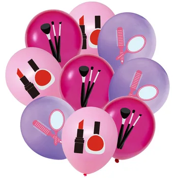 12pcs Rúž Balón make-up Kozmetika Balóny pre Ženy, Narodeniny, Party Dekorácie Dievčatá Deň Krásy Svadobné Sprcha Dodávky