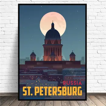 St Petersburg Rusko Cestovné Plátno Na Maľovanie Na Stenu Umenie Fotografie Vytlačí Domova Stene Plagát, Dekorácie Pre Obývacia Izba