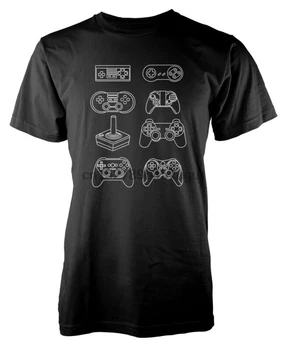 Kontrolu Zrůda Retro Gaming Joypads Dospelých T-Shirt