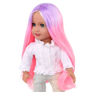 Bábika príslušenstvo Americký vlasy, Oblečenie sa Hodí 18-palcové Bábiky Ako Naša Generácia Môj Život American Doll parochňu Oblečenie