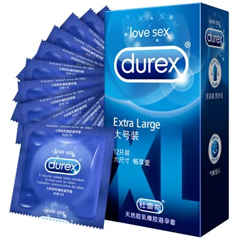 Durex XL Kondómy 12Pcs/Pack Mužov Penis Sex Ultra Tenké Kondómy pre Dospelých Hračky Mazivo Sexy Bezpečný Kondóm