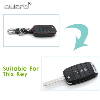 AUTO Kožené keychain krúžok kryt prípade držiteľ tlačidlo prípade KIA Ceed K3 Sportage KX3 KS3 RIO Cerato Optima Frote Duše