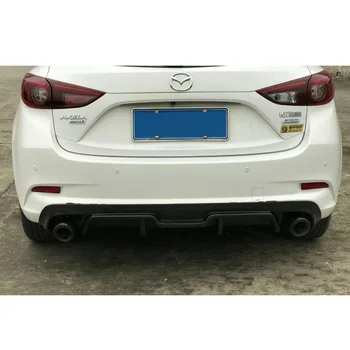 Pre Mazda 3 Axela hatchback 2017 uhlíkových vlákien / FRP zadné pery spojler zadný nárazník difúzor nárazníka
