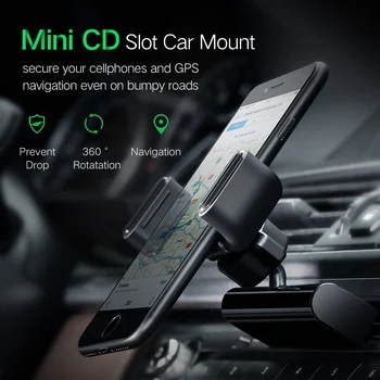Dbg Telefón Držiak na Auto CD Slot Air Vent Mount Podpora Mobilných Stojan pre 7inch Telefón Nastaviteľný Držiak na Mobil Stojan