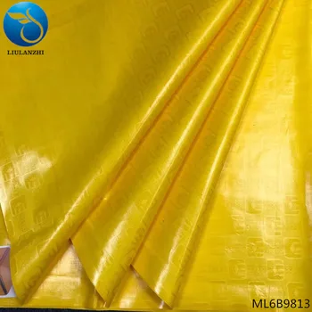 LIULANZHI žakárové brocade textílie žltá afriky bazin riche getzner textílie doprava zadarmo 10 metrov/veľa textílie materiál ML6B98