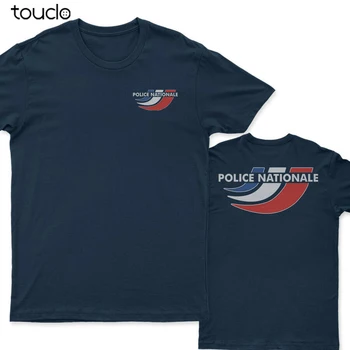 Nové Polície Nationale France francúzske tričko obojstranná tlač