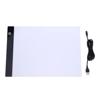 LED maľovanie na sledovanie správnej kópiu pad panel kreslenie tablet art Grafiku Tablet A4 A5 rysovaciu Dosku Svetla 3-plynulú úroveň stmievania