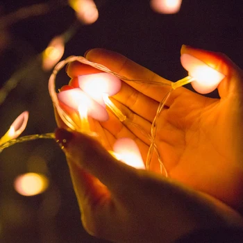 Valentína String Svetlá Vonkajšie Interiérové LED Reťazec Svetlo Srdce Láska Stolná Lampa Batérie Víla Svetla Dekorácie, Svadobné Party