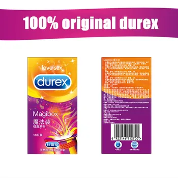 Originálne Durex Veľké Veľkosti 56mm Kondómy pre Mužov 18 Ks Magibox Zmiešané 4 Štýl Prírodný Latex Vysokej Kvality, Sexuálne Hračky, Obchod, Veľkoobchod