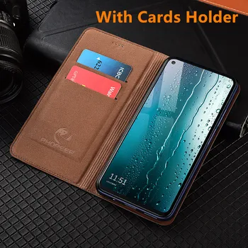 Litchi zrna kožené magnetické telefón taška karty vrecku prípadoch pre Motorola Moto G7 Plus/Moto G7 Play/Moto G7 Výkon telefónu prípade coque