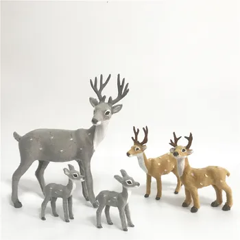 Nové Umelé Vianočné Jeleň Elk Kožušiny Simulácie Zvieracích Hračky Pre Deti Vianočné Dekorácie Narodeninovej Party Dodávky KK05