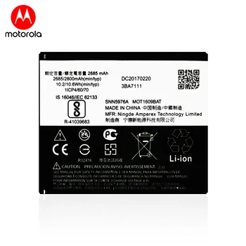 Pôvodné smartphone batériu, pre Motorola Moto G4 Play / E3 / G5 (XT1607, XT1609, 3.8 V, 2800 mAh, GK40)