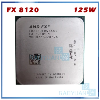 AMD FX-Series FX-8120 FX 8120 3.1 GHz Osem-Core CPU Procesor 125W FX8120 FD8120FRW8KGU Socket AM3+