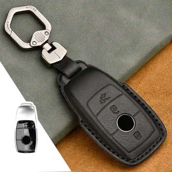 Auto Kľúč, Kryt Prípade Shell Taška Ochranu Kože Krúžok pre Mercedes Benz 2017 Triedy E W213 2018 S trieda Zahŕňa Príslušenstvo