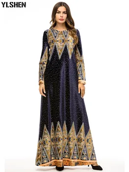 Plus Veľkosť Maxi Moslimské Oblečenie Abaya Dubaj Ženy Ramadánu Moslim Kaftan Modlitba Šaty, Hidžáb Šaty Islamskej Turecko-Islamské Oblečenie