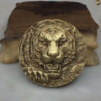 60 mm Zodiac tiger medi kapitola odznak medaila