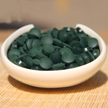 Zelené Potraviny Zdravie 1000 Tabletky Kvality Schválené Anti-únava Anti-žiarenia Zvyšovať imunitný 250g Zelená Prírodné Spirulina Zdravie Čaj