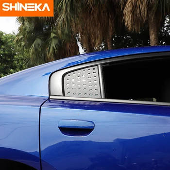 SHINEK Auto Styling Pre Dodge Nabíjačku Auto Vonkajšie Zadné Okno Trojuholník Sklenené Dekorácie Kryt Samolepky Pre Dodge Nabíjačku 2011+