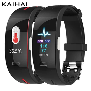 KAIHAI teplomer PPG EKG HRV BPM dýchania smart hodinky mužov meranie krvného tlaku fitness smartwatch pre android ženy