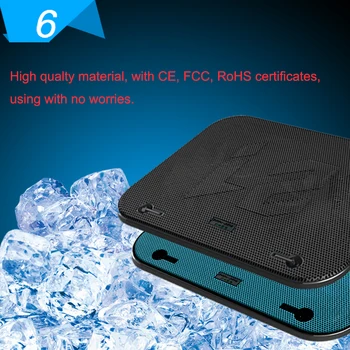 Super Ultra-tenký Notebook Chladič na Chladenie Pad USB Ventilátor Stojan 11