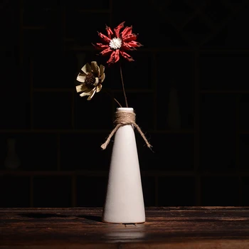 Klasické Biele Minimalistický Vintage Keramické Vázy Tradičné Čínsky Porcelán Kvet Fľaša Moderné Domáce Dekorácie Príslušenstvo