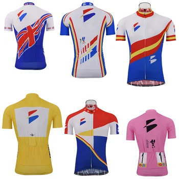 Klasický retro Cyklistika Dres Racing Sport pro tím Cyklistické Oblečenie Priedušná MTB Bicykel Nosiť Oblečenie, ktoré Maillot Ciclismo