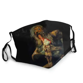 Priedušná Saturn Devouring Jeho Syn Úst Maska Francisco Goya Anti Haze Ochrany Maska Respirátor Úst Utlmiť