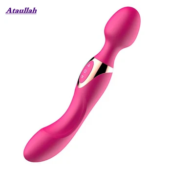 Ataullah G-Spot Vibrátor, Dildo Králik Vibrátory Sexuálne Hračky pre Ženy, Duálne Vibrácie AV Stick Silikónové Penis Masturbators ST039