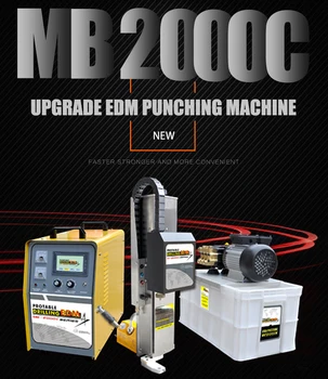 Mobilné CNC EDM vŕtačke MB-2000C pre Kovové Obrobku Dierovanie Dieru do 0,5-3 mm