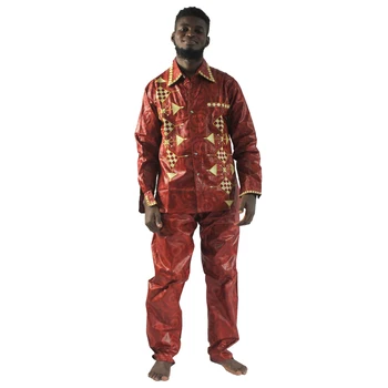 MD južnej afriky tradičné nosenie-vysoká kvalita bazin riche oblečenie pre mužov tričko s oblek nohavice výšivky africký štýl topy