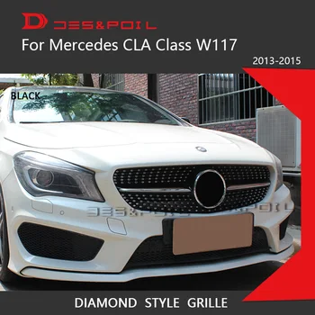 Pre Mercedes Benz CLA Triedy W117 Diamond Mriežka Auto Predný Nárazník Racing Gril roky 2013-CLA180 CLA200 CLA220 CLA250