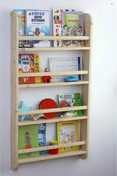 Deti Odası Montessori Aplikácie Ağaç Kitaplık 120 cm x 60 cm