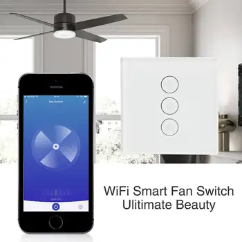 EACHEN Wifi Stropný Ventilátor Spínač-Smart Fan Speed Control-EÚ(Tuya/SmartLife)