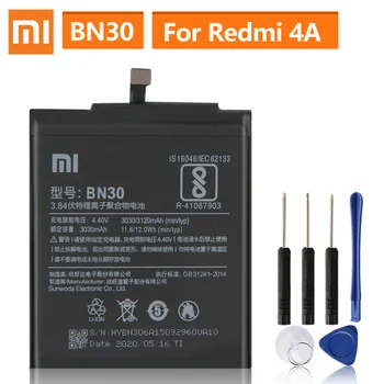 Originálne Náhradné Batérie Pre Xiao Mi Redmi Hongmi 4A Redrice 4A BN30 Originálne Batérie Telefónu 3120mAh