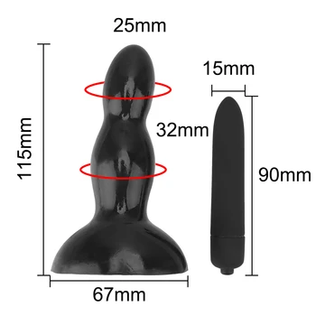 Análny Vibrátor Sexuálne Hračky pre Ženy Prostaty Masér Orgazmus Masturbator Klitoris Stimulátor S Bullet Vibrátor 10 Režim