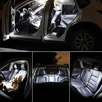 Pre 2007-2018 Lexus ES350 Biele auto príslušenstvo Canbus bez Chýb Interiérové LED Svetlo Svetla na Čítanie Súprava Mapu Dome Licencia Lampa