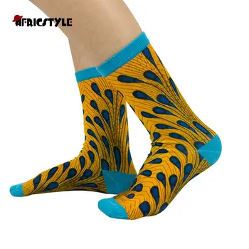 3 Páry/pack Ženy Ponožky Africkej Tlače Prekladané Stožiare, Dizajn, Farebné, Mäkké Ponožky Voľný čas Skateboard Ponožky Vtipné Dar wyb466