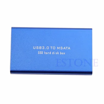 Nové Mini USB 3.0 rozhraním mSATA SSD Karty Adaptéra Vonkajší Kryt puzdro Box AU