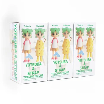 6pcs/kategória 6-7 cm Yotsuba & Popruh Obchodovanie Obrázok 1/16 Rozsahu Maľované PVC Akcie Obrázok Modelu Zberateľskú Hračky Bábiky