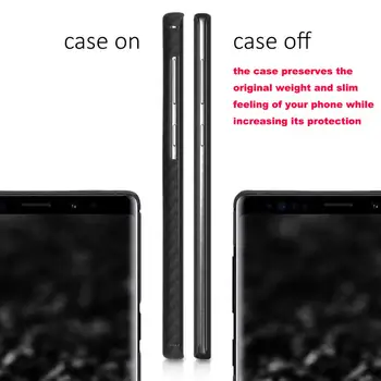 Ultra Tenké Aramidové Vlákna puzdro pre Samsung Galaxy Note 9 puzdro Luxusný 3 K Uhlíkových Vlákien Vzor pre Samsung S8 S8 Plus Prípade